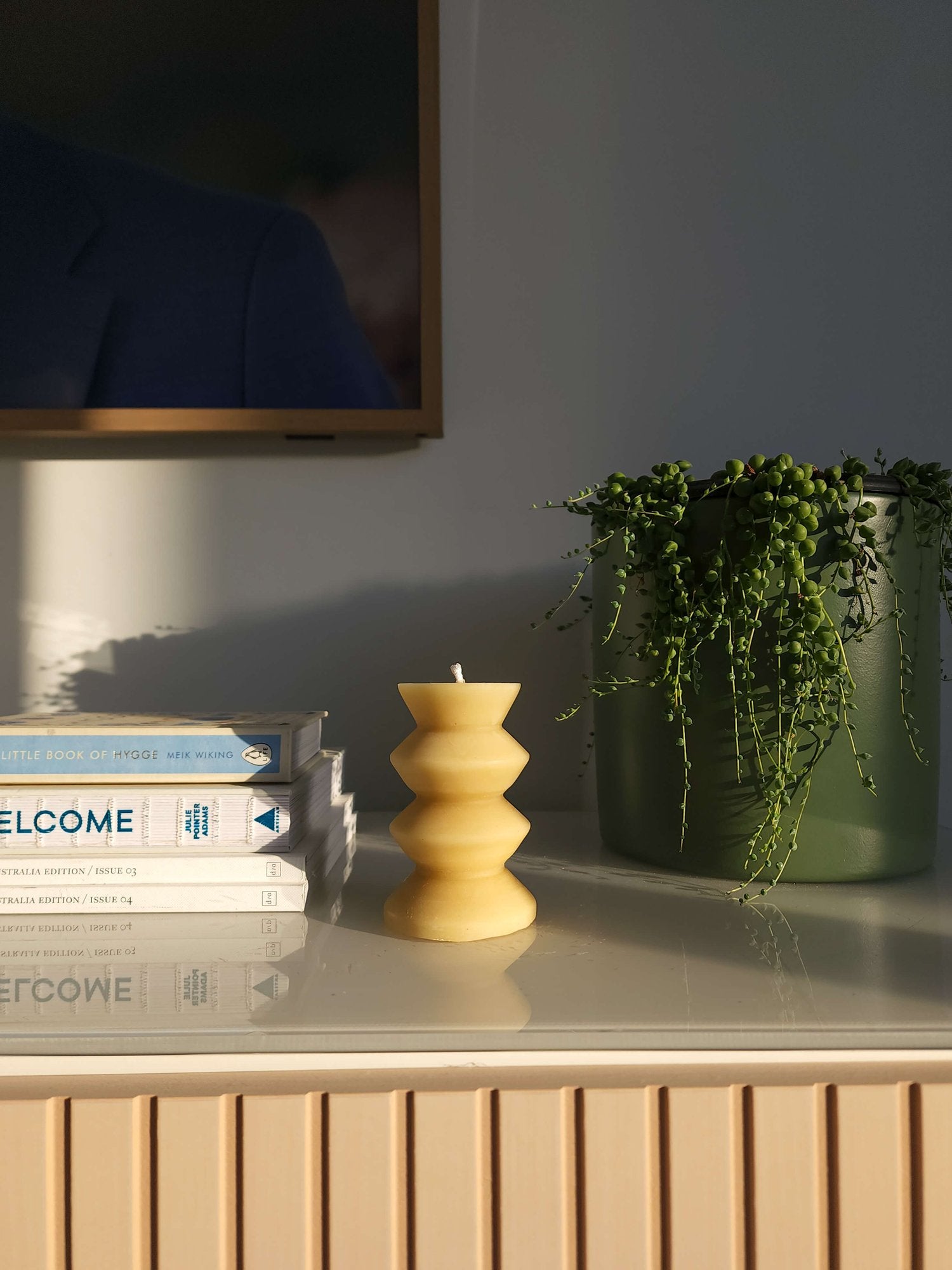Wave Pillar Candle