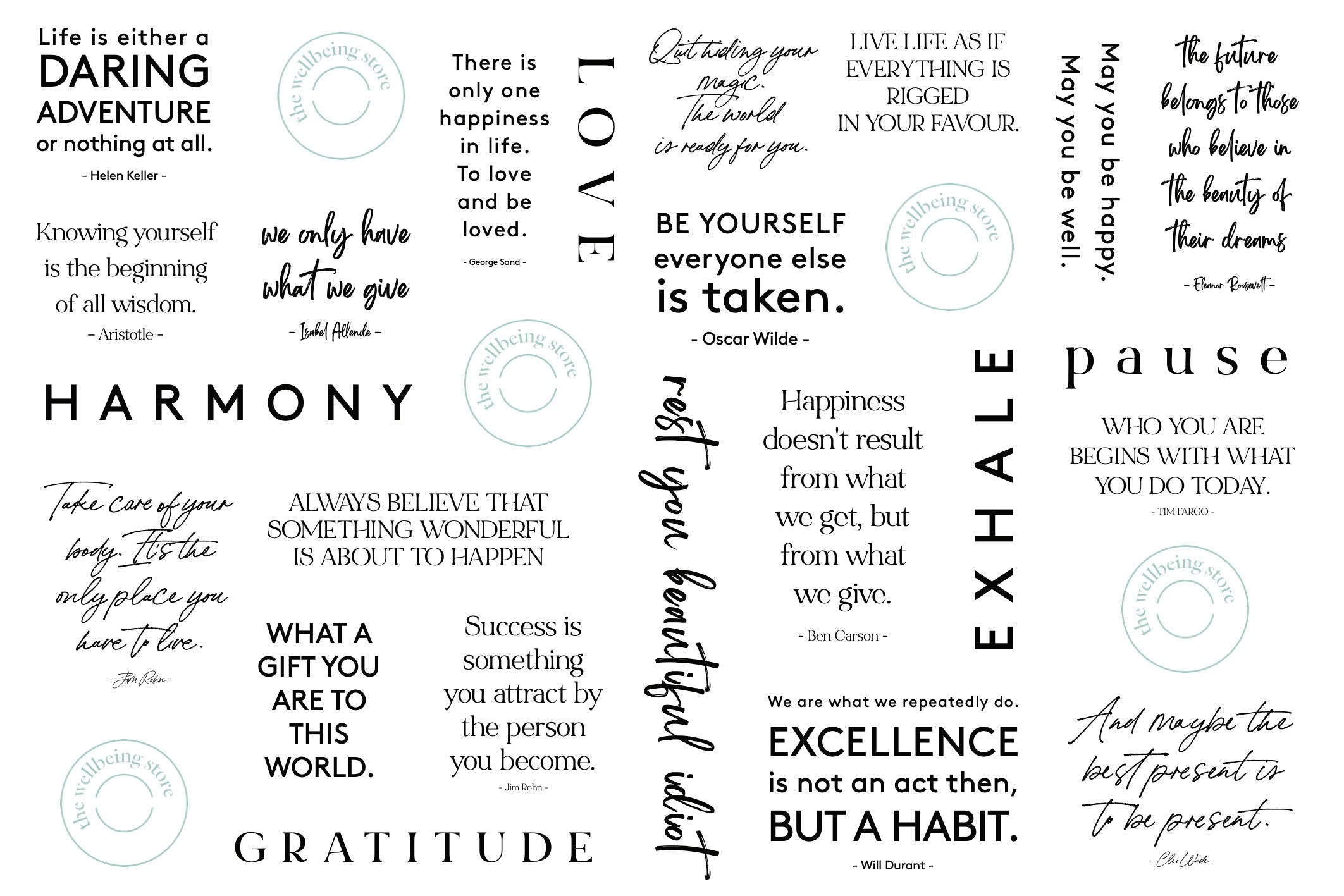 Quote Tissue Paper