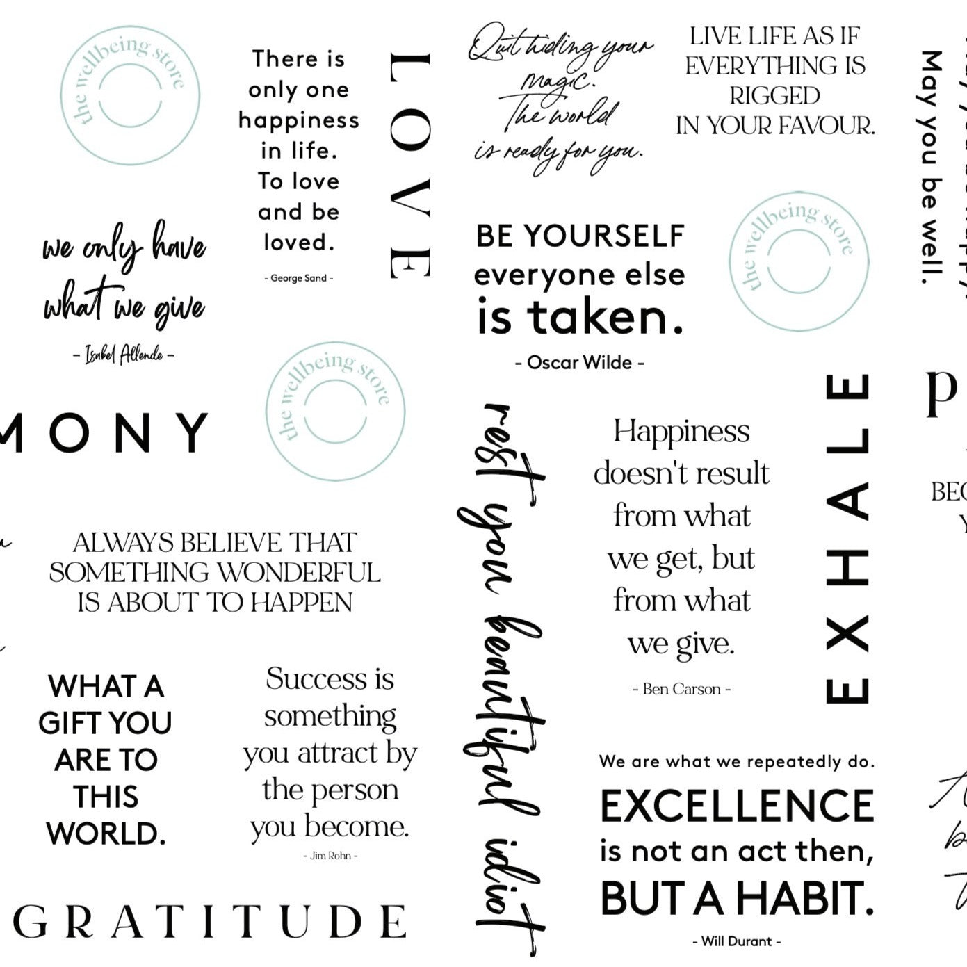 Quote Tissue Paper