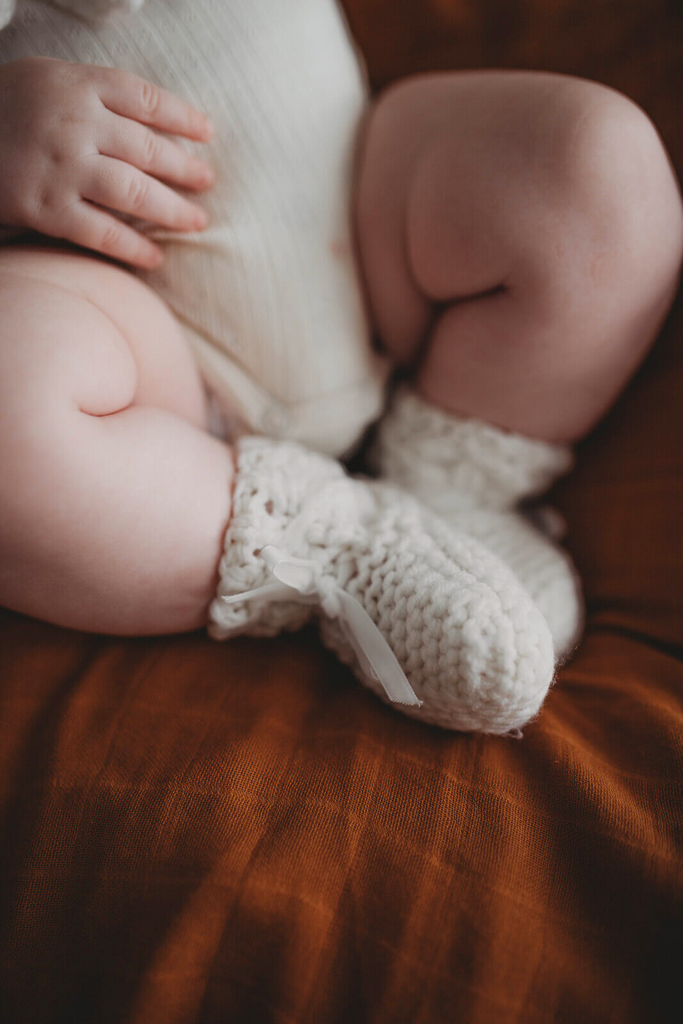 Wool Bonnet & Booties