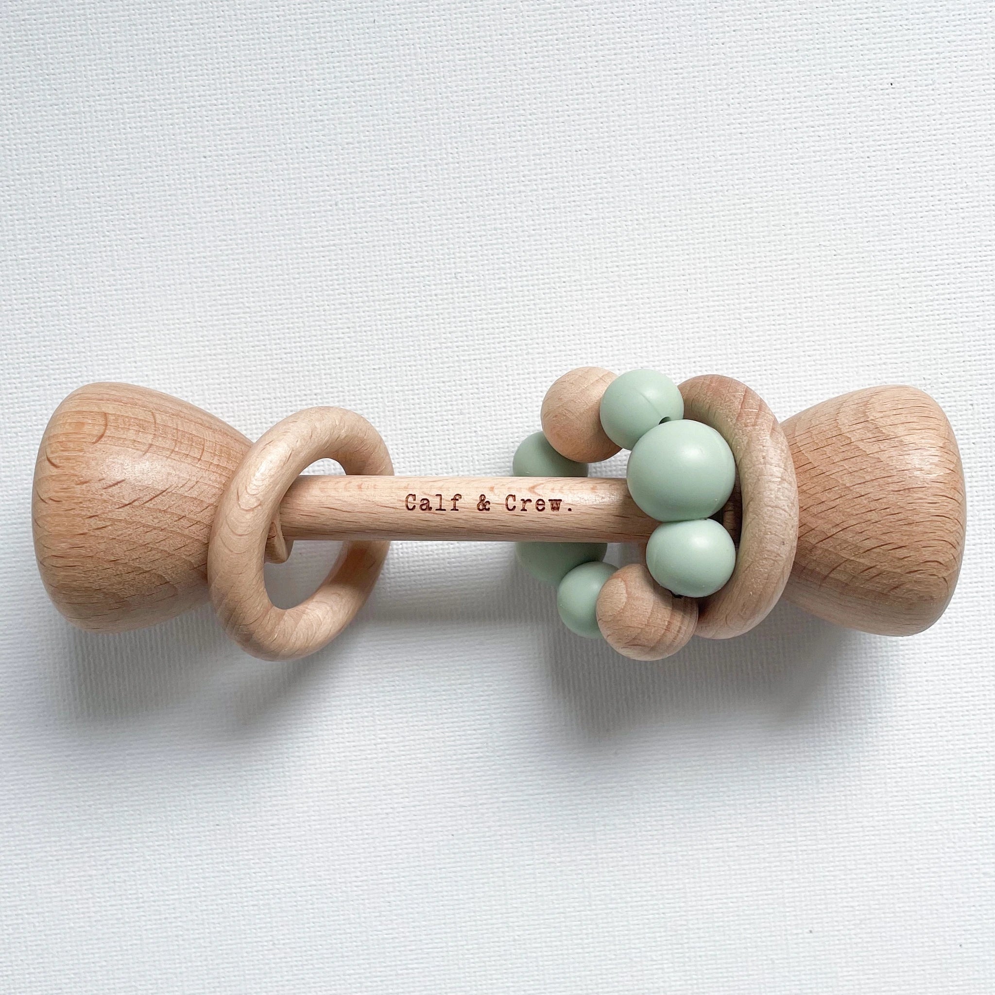 Wooden Silicone Rattle